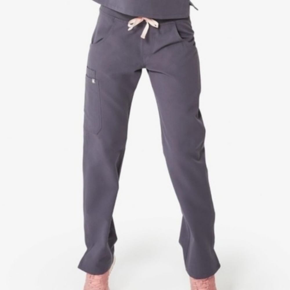 Figs: Charcoal Kade Cargo scrub pants